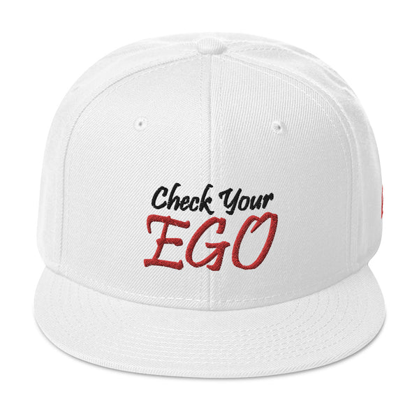Check Your Ego Snapback Hat