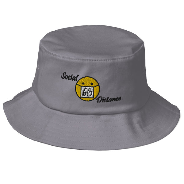 Social Distance Old School Bucket Hat