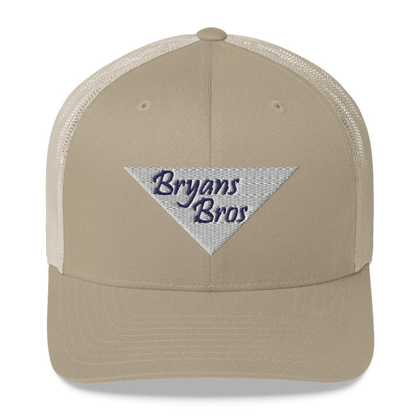 Upside Down Triangle Bryans Bros Logo Trucker Hat