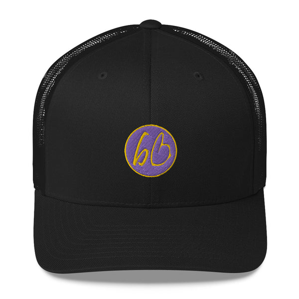 bb Circle Patch Logo Trucker Hat