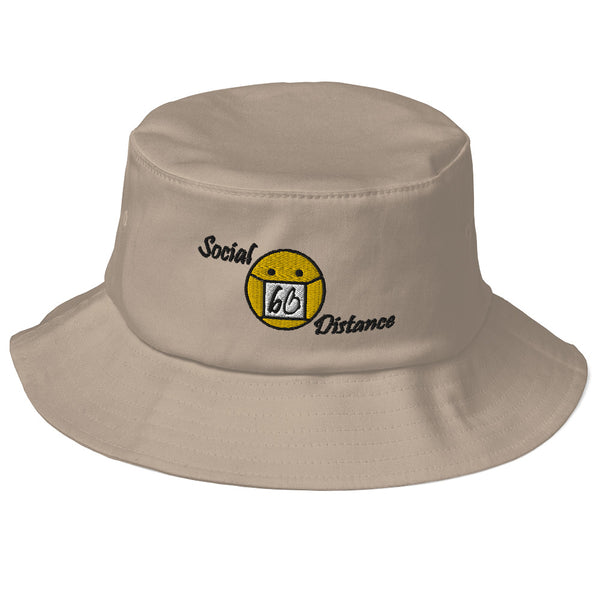 Social Distance Old School Bucket Hat