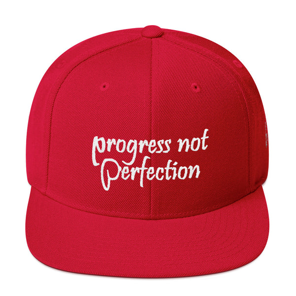 Progress Not Perfection Snapback Hat