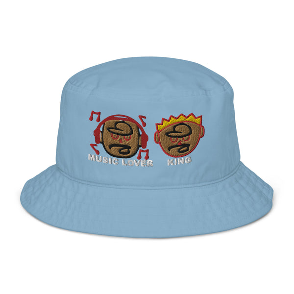 MUSIC LOVER & KING Organic Bucket Hat