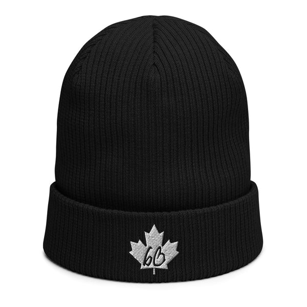 bb In A Maple Leaf Organic Ribbed Beanie