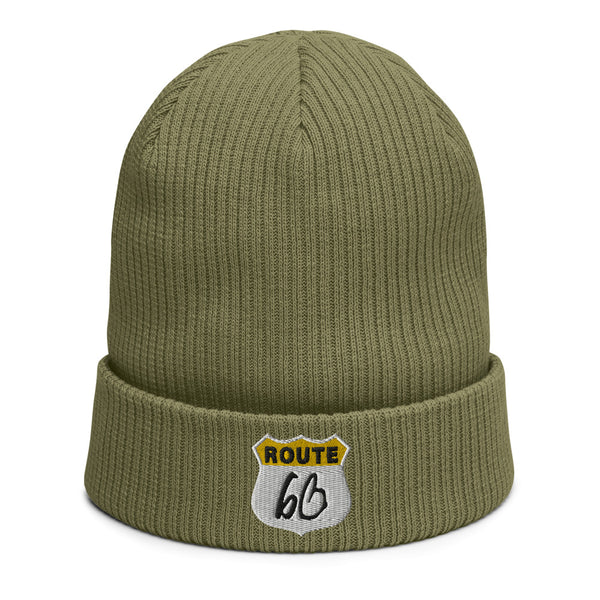 ROUTE bb Organic Ribbed Beanie