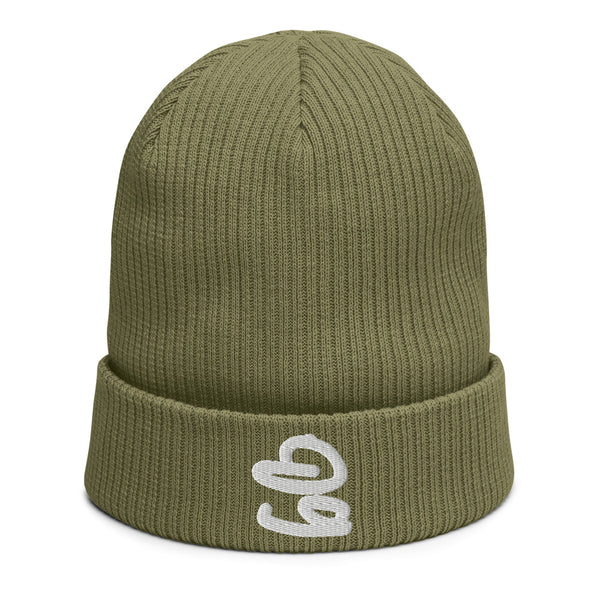 bb Side Logo Organic Ribbed Beanie