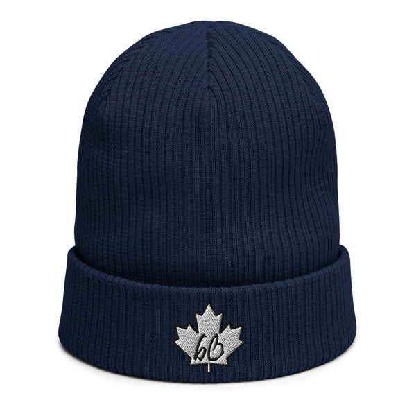 bb In A Maple Leaf Organic Ribbed Beanie