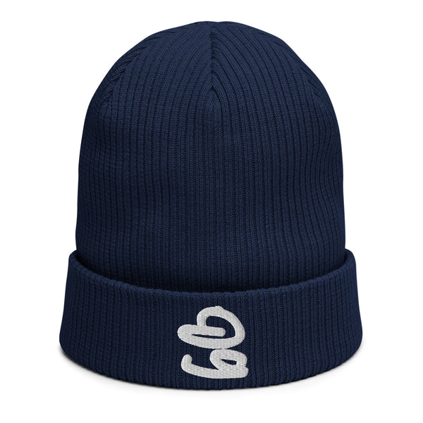 bb Side Logo Organic Ribbed Beanie