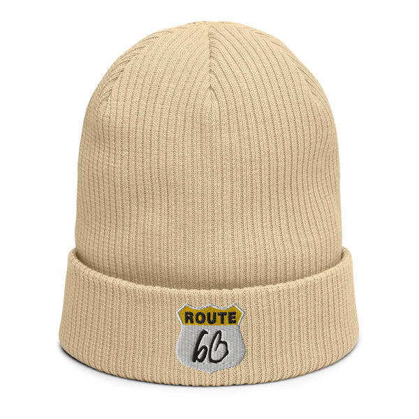 ROUTE bb Organic Ribbed Beanie