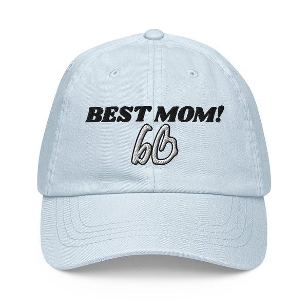 BEST MOM! Pastel Baseball Hat