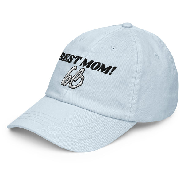 BEST MOM! Pastel Baseball Hat