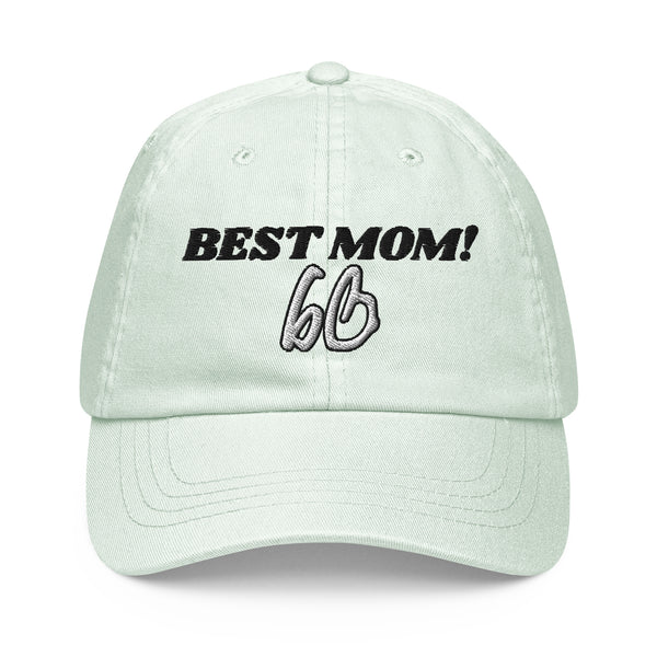 BEST MOM! Pastel Baseball Hat