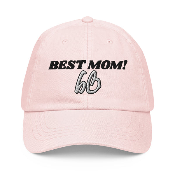 BEST MOM! Pastel Baseball Hat