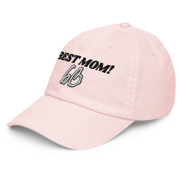 BEST MOM! Pastel Baseball Hat