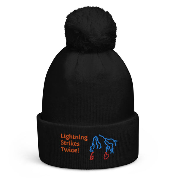 Lightning Strikes Twice Pom Pom Beanie