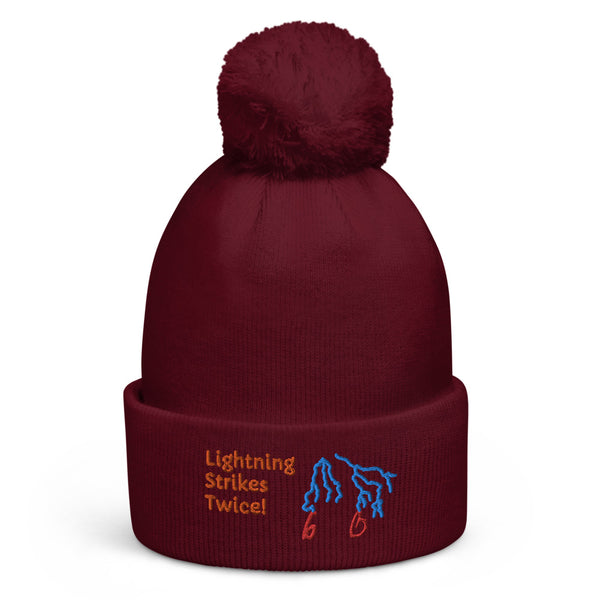 Lightning Strikes Twice Pom Pom Beanie