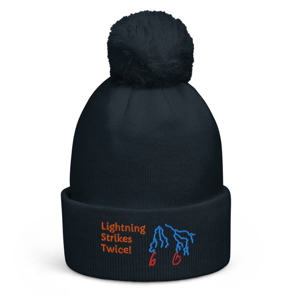 Lightning Strikes Twice Pom Pom Beanie