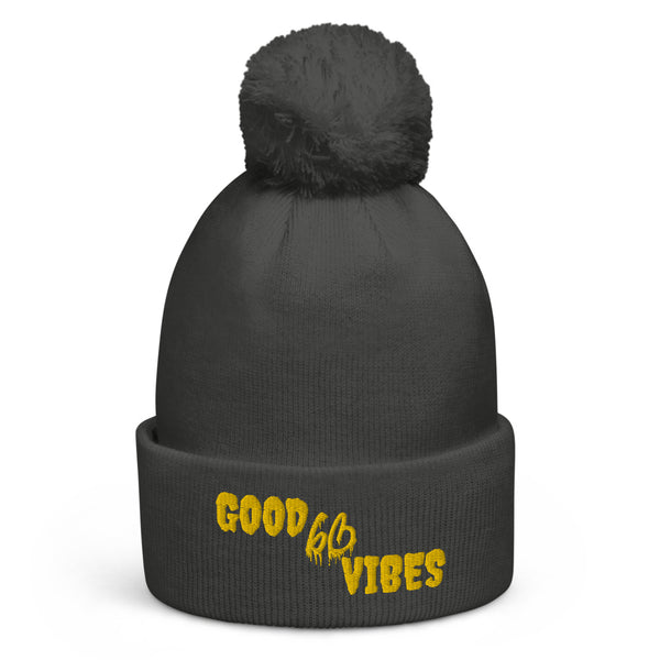 GOOD VIBES bb Pom Pom Beanie