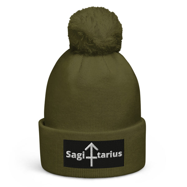 Sagittarius A & K Zodiacs Pom Pom Beanie