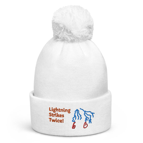 Lightning Strikes Twice Pom Pom Beanie