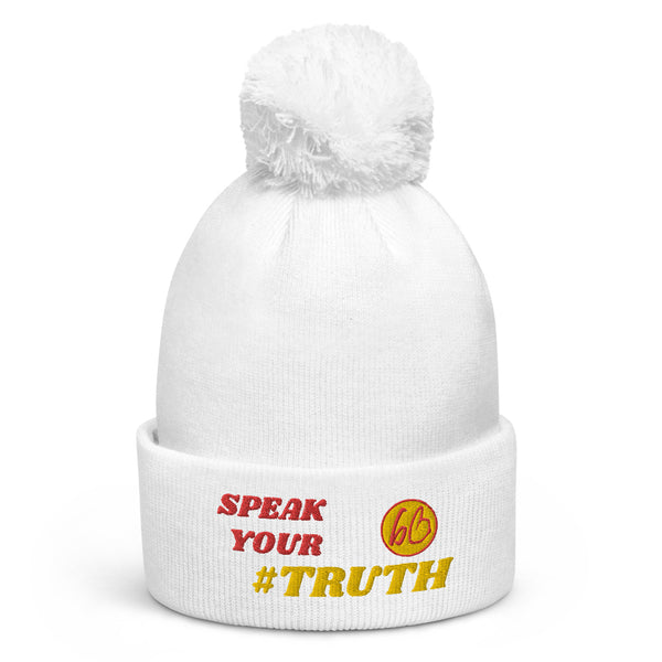 SPEAK YOUR #TRUTH Pom Pom Beanie