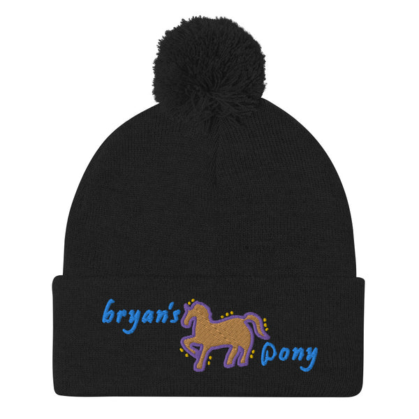 Bryan's Pony Pom-Pom Beanie