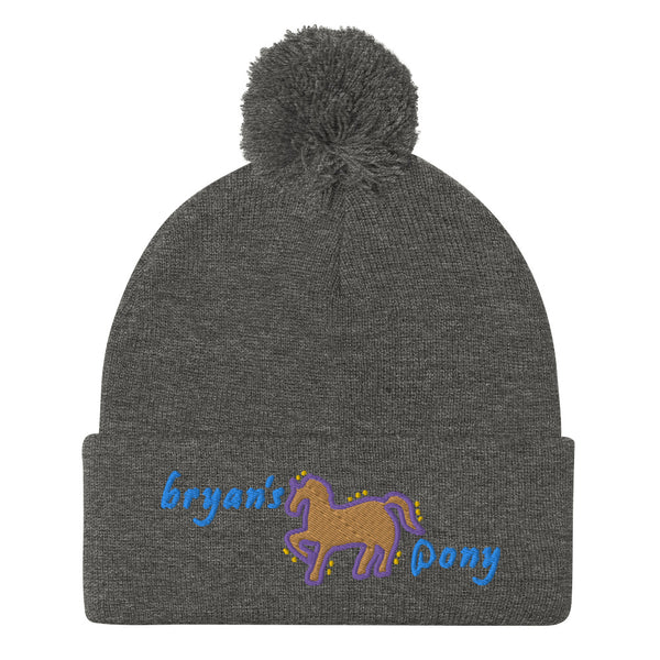 Bryan's Pony Pom-Pom Beanie