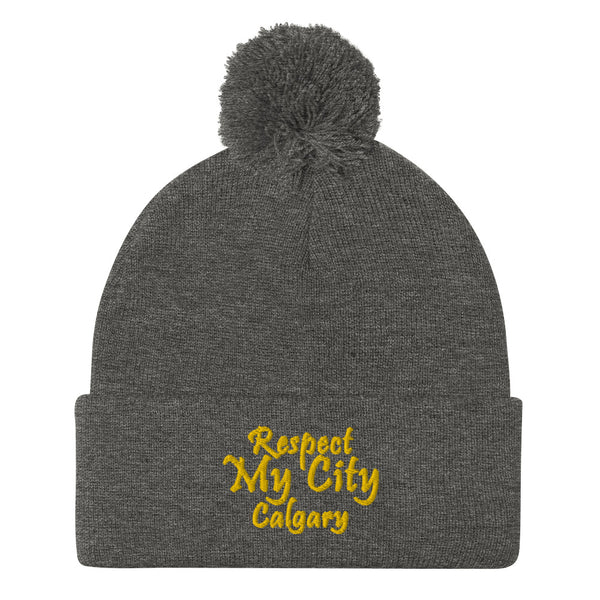 Respect My City Calgary Pom-Pom Beanie