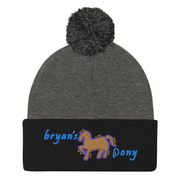 Bryan's Pony Pom-Pom Beanie