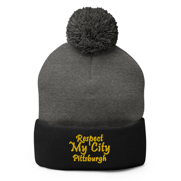 Respect My City Pittsburgh Pom-Pom Beanie