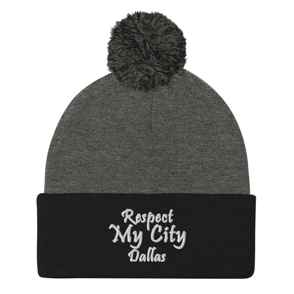 Respect My City Dallas Pom-Pom Beanie