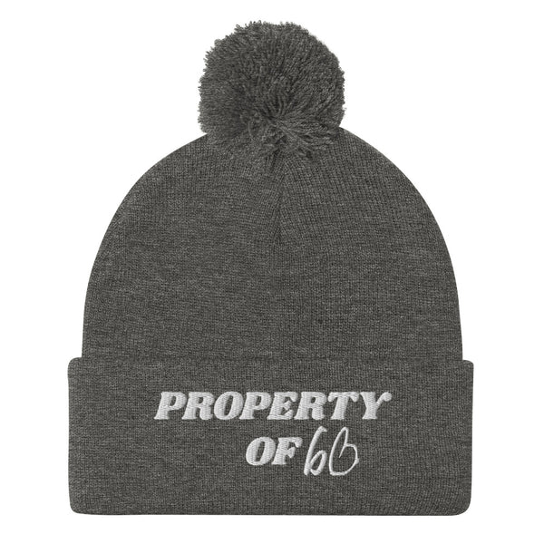 PROPERTY OF bb Pom-Pom Beanie