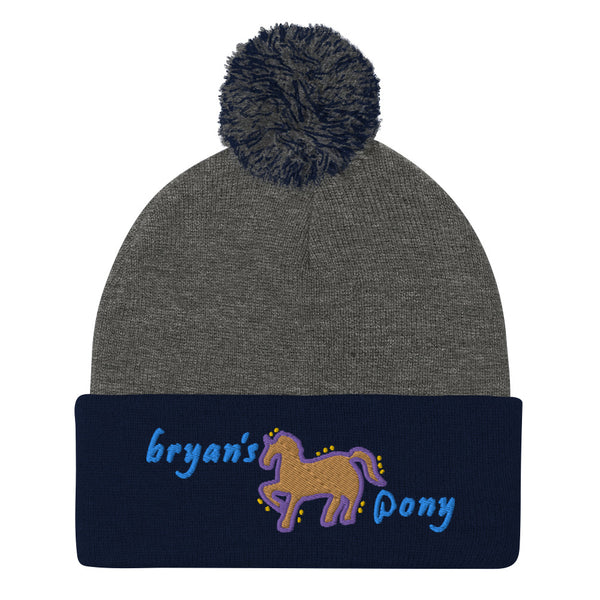 Bryan's Pony Pom-Pom Beanie