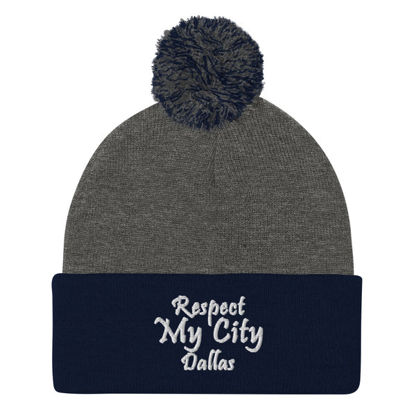 Respect My City Dallas Pom-Pom Beanie