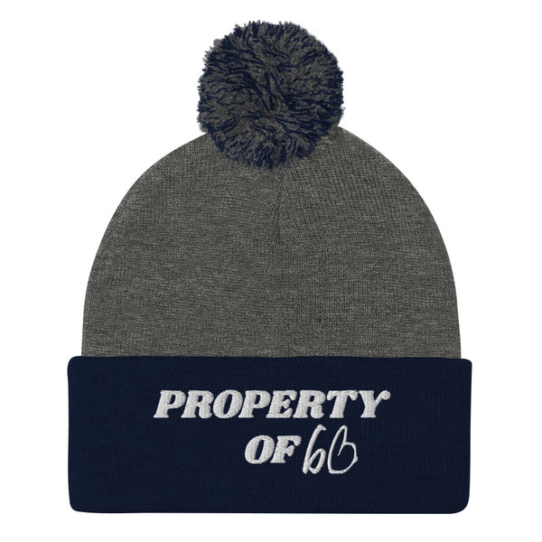 PROPERTY OF bb Pom-Pom Beanie