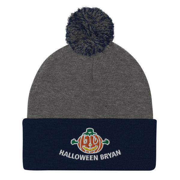 HALLOWEEN BRYAN Pom-Pom Beanie