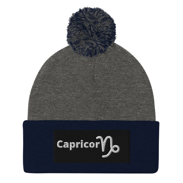 Capricorn A & K Zodiacs Pom-Pom Beanie