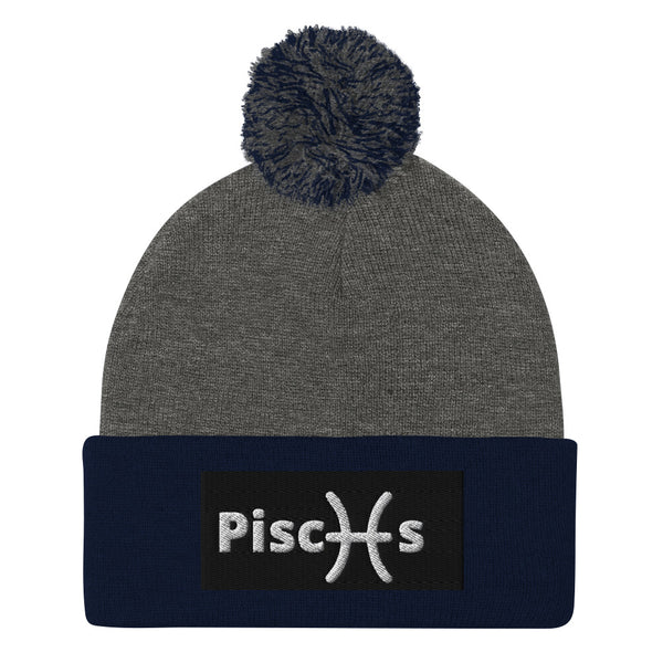 Pisces A & K Zodiacs Pom-Pom Beanie
