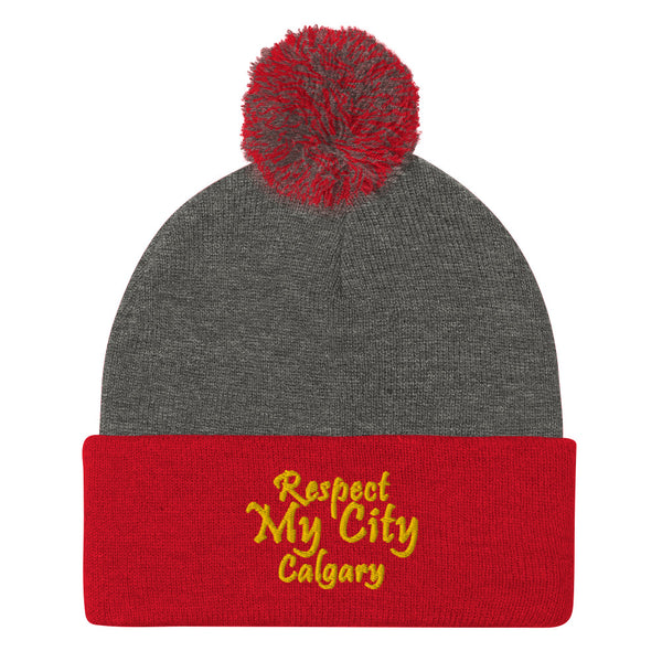 Respect My City Calgary Pom-Pom Beanie