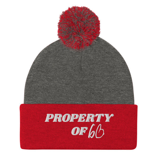 PROPERTY OF bb Pom-Pom Beanie