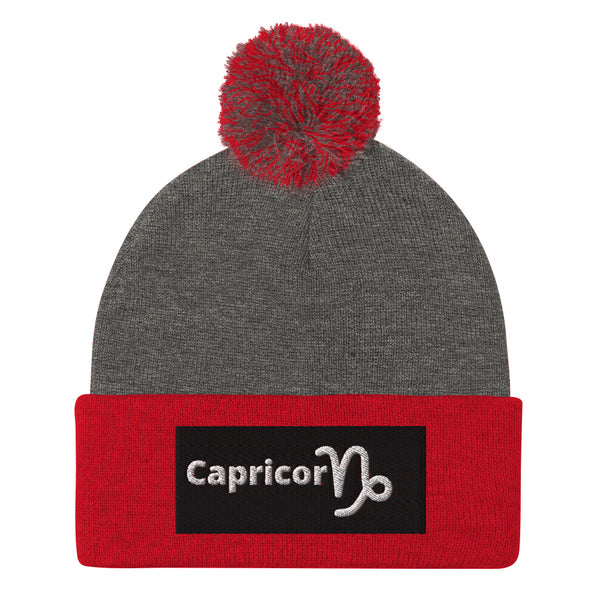 Capricorn A & K Zodiacs Pom-Pom Beanie