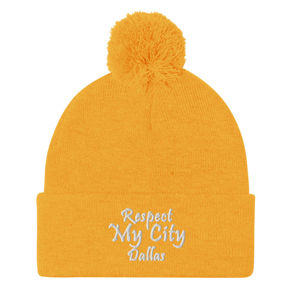 Respect My City Dallas Pom-Pom Beanie