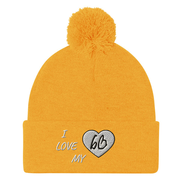 I LOVE MY bb Pom-Pom Beanie