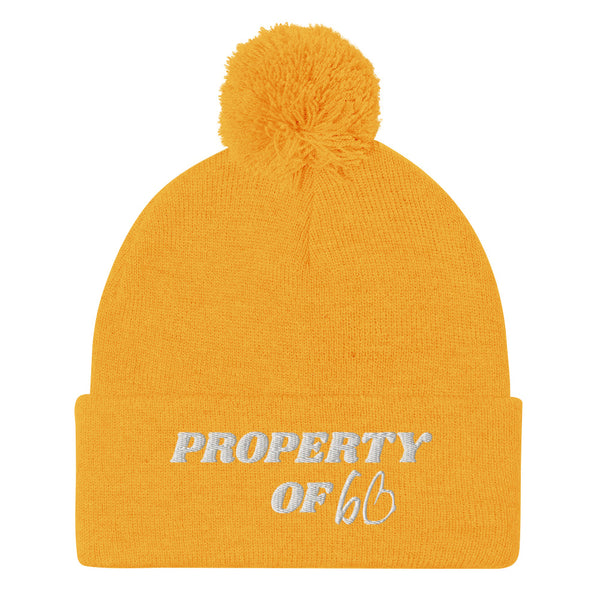 PROPERTY OF bb Pom-Pom Beanie