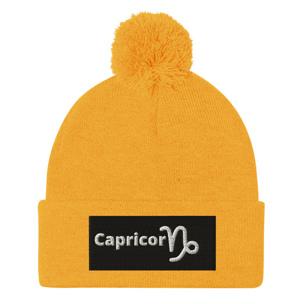 Capricorn A & K Zodiacs Pom-Pom Beanie
