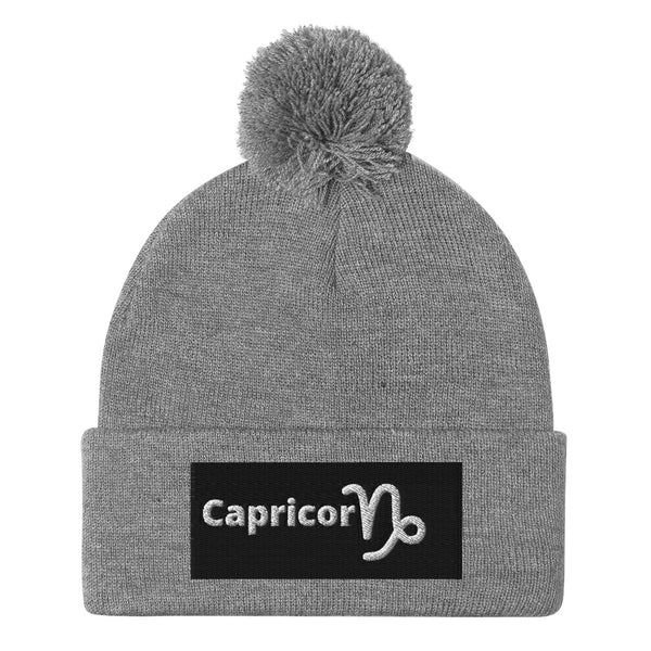 Capricorn A & K Zodiacs Pom-Pom Beanie