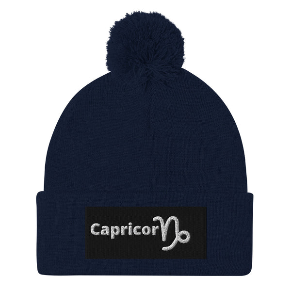 Capricorn A & K Zodiacs Pom-Pom Beanie