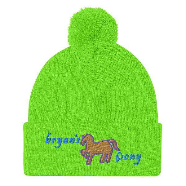 Bryan's Pony Pom-Pom Beanie