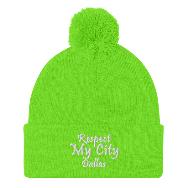 Respect My City Dallas Pom-Pom Beanie