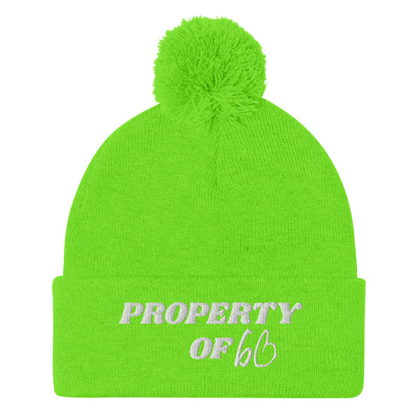 PROPERTY OF bb Pom-Pom Beanie